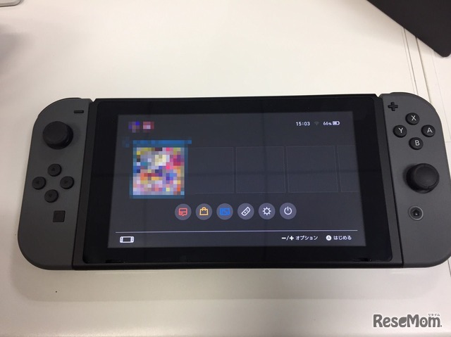 Nintendo Switch（ニンテンドースイッチ）　写真：編集部撮影（2017/3/3）