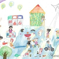 銀賞「みんなが笑顔のエコ活動」藤本佳奏さん（4年生）