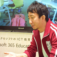 「子どもたちの学び方改革」と「教職員の働き方改革」について語る日本マイクロソフトの春日井良隆氏