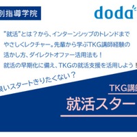 TKG×dodaキャンパス 就活スタート講座、就活支援セミナー