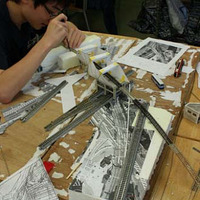 岩倉高等学校・鉄道模型部の生徒たちによるジオラマ制作（イメージ）