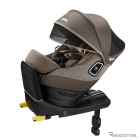 アップリカ、赤ちゃんを360°全方位から守る回転式イス型チャイルドシート発売 画像