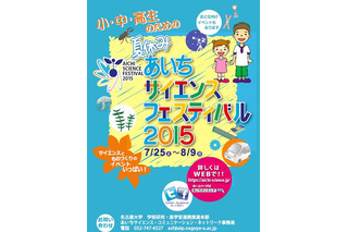 【夏休み】小中高向け「あいちサイエンスフェスティバル2015」7/25-8/9 画像