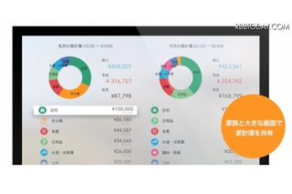 テレビ画面で家計簿管理、「マネーフォワード」AppleTV版 画像