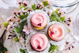 春限定、マグノリアベーカリーの桜色カップケーキ 画像