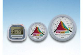 タニタ、季節性インフルエンザの予防に役立つ温湿度計 画像