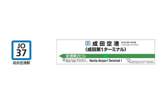 千葉-成田空港間、駅ナンバリングを導入…中韓表記を追加 画像