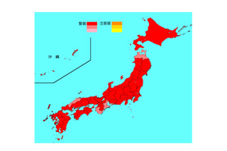 【インフルエンザ18-19】依然警報レベルも、全都道府県で2週連続減少 画像