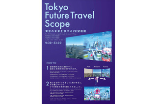 東京の過去・未来を旅する「VR望遠鏡」都庁に設置 画像