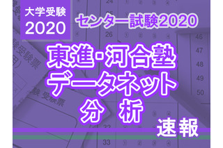 【センター試験2020】数学1の分析…東進・河合塾・データネット速報まとめ 画像