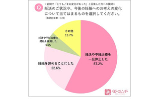 コロナ禍における第2子以降の妊娠、約32％が延期・断念 画像