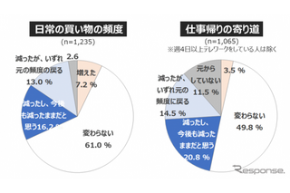 休日のお出かけ「今後も減ったまま」3割...自主調査 画像