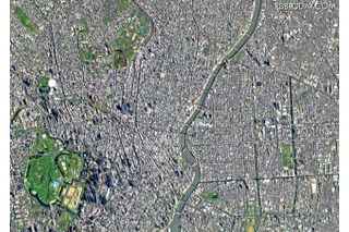東京スカイツリーの衛星写真公開…斜めの角度から観測 画像