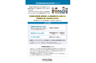 厚労省、予防接種後「健康被害救済制度」について 画像