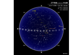 二度と戻ってこない？ 2月2日未明に地球に最接近「ZTF彗星」 画像