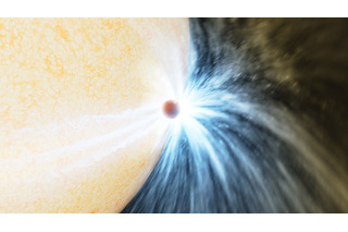 恒星が惑星を飲み込み、急激に増光する現象を初観測 画像