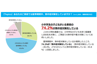 小中学生がいる家庭半数以上「暑さ指数（WBGT）」知らず 画像