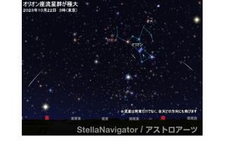 オリオン座流星群、10/22極大の前後数日も観測チャンス 画像