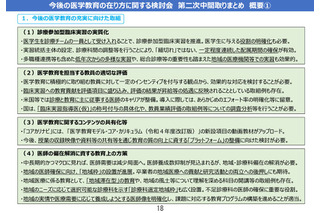 医学教育・研究の充実へ…第二次中間まとめ公表 画像