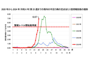 手足口病、千葉県と埼玉県も警報発令…感染予防呼びかけ 画像
