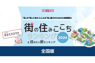 住みここち＆住みたい街ランキング2024、5年連続1位は？ 画像