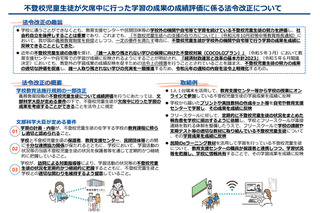 不登校中の学習成果を成績に反映、法令改正を通知…文科省 画像