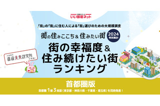 幸福度＆住み続けたい街…自治体1位葉山町、初登場の駅1位は？ 画像