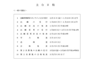 【高校受験2025】北海道公立高入試、手引を公表…12/6からオンライン入力受付 画像