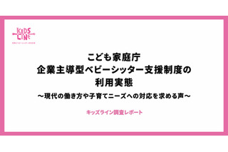 ベビーシッター割引券、57％が利用する用途は？ 画像