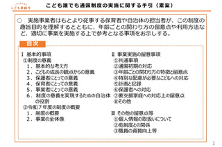 「こども誰でも通園制度」手引の素案公表…上限は月10時間 画像