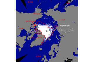 北極海の海氷面積、9/16に観測史上最小記録を更新 画像