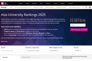 東大5位・京大13位を維持…THEアジア大学ランキング 画像