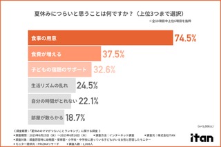 【夏休み2025】ママがつらいことランキング、1位は? 画像