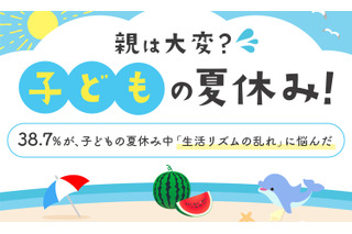 約4割の親が悩む「夏休みの生活リズム崩壊」その解決策とは 画像