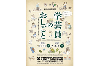 特別展「学芸員のおしごと」大阪市立自然史博物館…2/1まで 画像