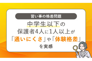 子供の習い事格差、経済的・時間的制約から発生…意識調査 画像