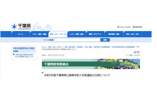 【高校受験2027】千葉県立高、一般選抜2/16-17 画像