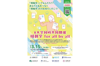 情報学の魅力を中高生へ…東大ら国立8大学の共同イベント3/15 画像