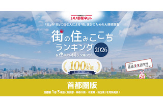 住みここちランキング首都圏版、駅1位「馬車道」自治体は中央区が8年連続トップ 画像