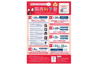 京大ら5大学「女子中高生のための関西科学塾」受講生募集 画像