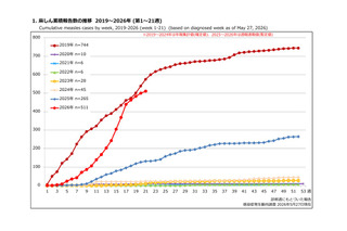 はしか患者、累計511人へ感染拡大…2019年に迫る勢い 画像