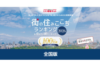 1位は3年連続で北海道の…街の住みここちランキング2026 画像