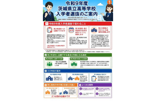 【高校受験2027】茨城県立高入試、実施細則を公表…学力検査2/25 画像