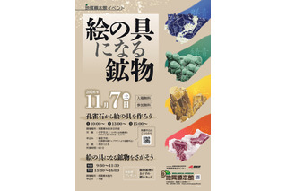 体験イベント「絵の具になる鉱物」地質標本館11/7 画像