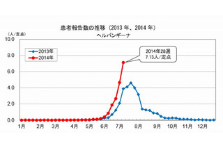 東京都内でヘルパンギーナが流行、夏の感染症に注意 画像
