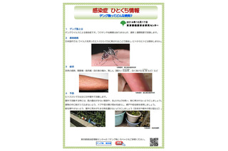 東京都、デング熱など蚊媒介感染症対策を国へ緊急提案 画像