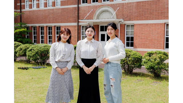 左：西村 楓香さん 中央：河合 智沙乃さん右：坪井 光結さん