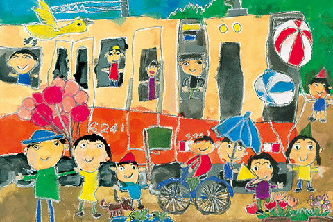 【夏休み】「ぼくとわたしの阪神電車」絵画コンクール7/21-9/10 画像