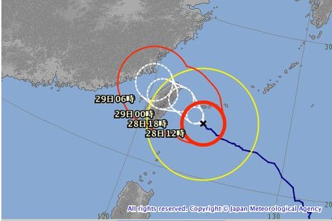 【台風21号】夕方最接近、沖縄地方で暴風や大雨に警戒 画像