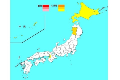 【インフルエンザ15-16】患者数4,290人で前週比増、4道府県に注意報 画像